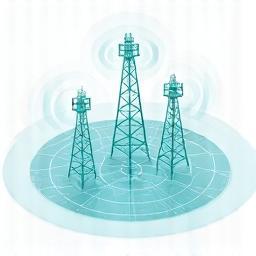 Grafik zur Mobilfunknetzplanung und Abdeckung